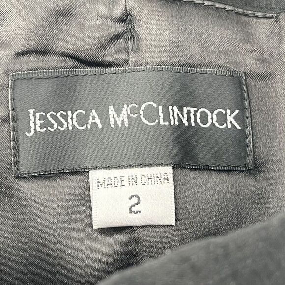 Vintage 80s Jessica McClintock Strapless Cocktail Dress - Picture 11 of 12